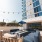 downtown la apartments Skydeck with lounge seating