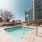 Dog-Friendly Apartments in Downtown Los Angeles, CA - AVEN - Spa and Hot Tub Surrounded by Covered Cabanas, Daybeds, Loungers, Pergolas, and Landscaping.